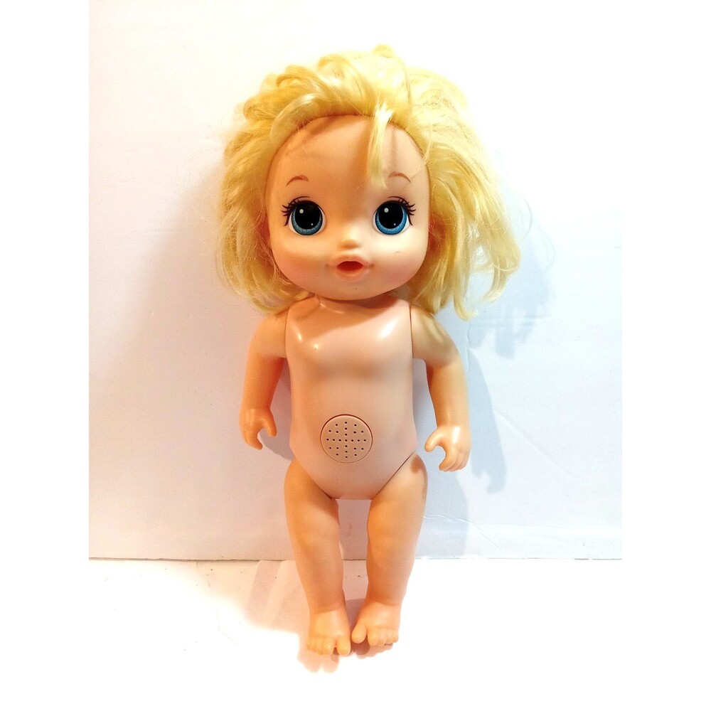 Baby Alive Potty Dance Blonde Doll Works Nude